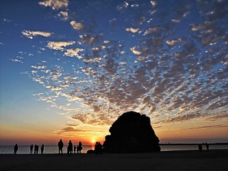第１回　入選　「神々の予感」　田中　頼昭　（撮影場所：稲佐の浜）