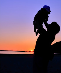 第２回　優秀賞「たかいたか～い」　渡部　俊介　（撮影場所：稲佐の浜）